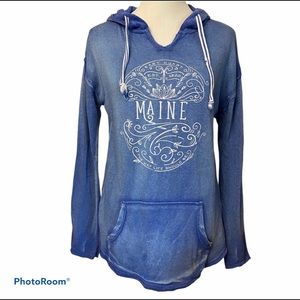 MV Sports Medium Blue “Maine” Hoodie